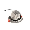 SLV LED Loftindbygningslampe NUMINOS DL L, 3000K, IP20, drejelig / svingbar, 40°, 2200lm, UGR 18, hvid/chrom