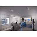 SLV LED Loftindbygningslampe NUMINOS DL L, 3000K, IP20, drejelig / svingbar, 40°, 2200lm, UGR 18, hvid/chrom