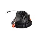 SLV LED Loftindbygningslampe NUMINOS DL L, 4000K, IP20, drejelig / svingbar, 20°, 2350lm, UGR 20, sort/sort