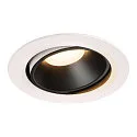LED Loftindbygningslampe NUMINOS DL XL, 3000K, IP20, drejelig / svingbar, 55°, 3300lm, UGR 22, hvid/sort