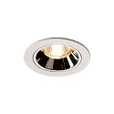 LED Loftindbygningslampe NUMINOS DL S, 2700K, IP20, 40°, 690lm, UGR 16, hvid/chrom