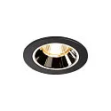 LED Loftindbygningslampe NUMINOS DL S, 3000K, IP20, 40°, 700lm, UGR 16, sort/chrom