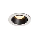 LED Loftindbygningslampe NUMINOS DL S, 3000K, IP20, 20°, 690lm, UGR 18, hvid/sort