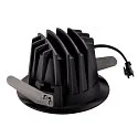 SLV LED Loftindbygningslampe NUMINOS DL M, 2700K, IP20, 20°, 1460lm, UGR 19, sort/sort