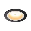 LED Loftindbygningslampe NUMINOS DL M, 3000K, IP20, 55°, 1600lm, UGR 21, sort/hvid