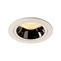 LED Ceiling recessed luminaire NUMINOS DL M, 3000K, IP20, 55°, 1550lm, UGR 19, white/chrome