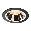 LED Loftindbygningslampe NUMINOS DL L, 2700K, IP20, 40°, 2150lm, UGR 17, sort/chrom