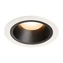 LED Loftindbygningslampe NUMINOS DL L, 2700K, IP20, 20°, 2150lm, UGR 20, hvid/sort