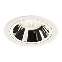 LED Loftindbygningslampe NUMINOS DL L, 4000K, IP20, 55°, 2350lm, UGR 19, hvid/chrom