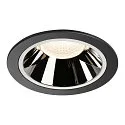 LED Loftindbygningslampe NUMINOS DL XL, 4000K, IP20, 40°, 3750lm, UGR 18, sort/chrom