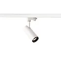 LED 3-Phase luminaire NUMINOS PHASE S, 3000K, 24°, 1020lm, white/black