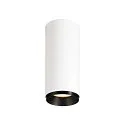 LED Loftlampe NUMINOS CL PHASE S, 3000K, 36°, 1020lm, hvid/sort