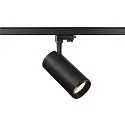 LED 3-Faset Lampe NUMINOS PHASE L, 3000K, 24°, 2430lm, sort/sort