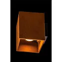 SLV LED Udendørslampe RUSTY© UP/DOWN WL Væglampe, firkantet, CCT switch, 3000/4000K, 39lm, IP65, rust