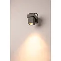 SLV Udendørslampe THEO BRACKET CW Væg / Loftlampe, QPAR51, GU10, IP65, antracit