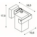 SLV Udendørslampe THEO BRACKET CW Væg / Loftlampe, QPAR51, GU10, IP65, antracit