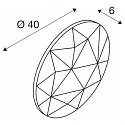 SLV Shade for MANA LED Wall luminaire, round, Ø 40cm, beige