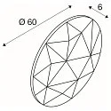 SLV Skærm til MANA LED Væglampe, rund, Ø 60cm, grå