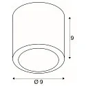 SLV LED Ceiling luminaire OCULUS CL, DIM-TO-WARM 2000-3000K, 36-780lm, IP20, white