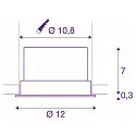 SLV LED Ceiling recessed luminaire OCULUS DL MOVE, DIM-TO-WARM 2000-3000K, 36-780lm, IP20, white