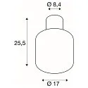 SLV LED Udendørslampe OVALISK CL LED Loftlampe, CCT switch, 3000/4000K, 500/540lm, IP65, antracit