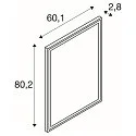 SLV LED Væglampe TRUKKO WL, firkantet, IP44, aluminium