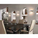 SLV Wall luminaire PLASTRA WL CURVED CUTRAIN, G9, QT-DE12, IP20, white