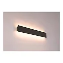 SLV LED Væglampe DIRETO 60 WL, CCT switch, 2700/3000K, 590/625lm, IP20, sort matt
