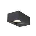 SLV LED Udendørslampe ESKINA FRAME WL LED Væglampe, CCT switch, 3000/4000K, 1100/1200lm, IP65, antracit