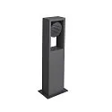 SLV LED Outdoor luminaire ESKINA FRAME FL SINGLE LED Floor lamp, CCT switch, 3000/4000K, 1100/1200lm, IP65, anthracite, 45cm