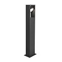 SLV LED Udendørslampe ESKINA FRAME FL SINGLE LED Standerlampe, CCT switch, 3000/4000K, 1100/1200lm, IP65, antracit, 75cm