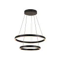 SLV LED Pendant luminaire ONE DOUBLE PD PHASE UP/DOWN, CCT switch, 2700/3000K, 615/635lm, black