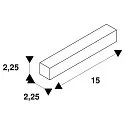 SLV Accessories for LED Strip GRAZIA 10 EDGE Mounting clips, IP20
