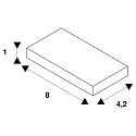 SLV Accessories for LED Strip GRAZIA 60 Straight coupler, IP20