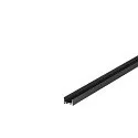 Tilbehør til LED Strip GRAZIA 20 Overflade profil flad, 1,5m, IP20, glat, 1,5m, sort