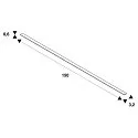 SLV Tilbehør til LED Strip GRAZIA 20 dækning, IP20, 1,5m, flad, mælkeagtig, plast PMMA