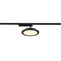 SLV LED 1-faset spot PANEL TRACK, rund, 20cm, 18W, 3000K, sort