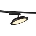 SLV LED 1-faset spot PANEL TRACK, rund, 20cm, 18W, 3000K, sort