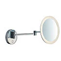 SLV LED Væeglampe MAGANDA WL Makeup spejl, CCT switch, 2700/3000/4000K, IP44, chrom