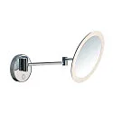 SLV LED Væeglampe MAGANDA WL Makeup spejl, CCT switch, 2700/3000/4000K, IP44, chrom