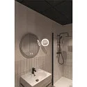 SLV LED Væeglampe MAGANDA WL Makeup spejl, CCT switch, 2700/3000/4000K, IP44, chrom