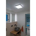 SLV Væg-/Loftlampe SIMA, firkantet, 3000K, 2150lm, dæmpbar, IP44, hvid
