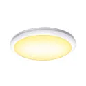 SLV LED Udendørslampe RUBA 42 CW LED Væg-/Loftlampe, CCT switch 3000/4000K, 2000/2270lm, IP65, hvid