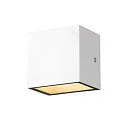 SLV LED Outdoor Wall luminaire SITRA S WL SINGLE, CCT switch, 3000/4000K, white