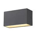 SLV LED Udendørs Væglampe SITRA M WL UP/DOWN, CCT switch 3000/4000K, antracit