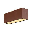 LED Udendørs Væglampe SITRA L WL UP/DOWN, CCT switch, 3000/4000K, rustfarvet