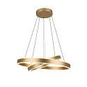SLV LED Pendant luminaire ONE DOUBLE PHASE up/down, 35W, 2700/3000K, 130°, brass
