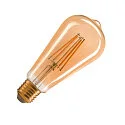 LED Lyskilde ST64 E27, 7,5W, 2500K, CRI90, 320°, guld