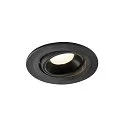 LED Ceiling recessed luminaire NUMINOS® MOVE S, 4000K, 20°, black