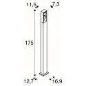 SLV LED Standerlampe ESKINA FRAME 175 Pole dobbelt, 27W, 3000/4000K, 95°, antracit